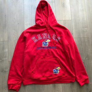 Kansas Jayhawk Patch Vintage Hoodie XXL